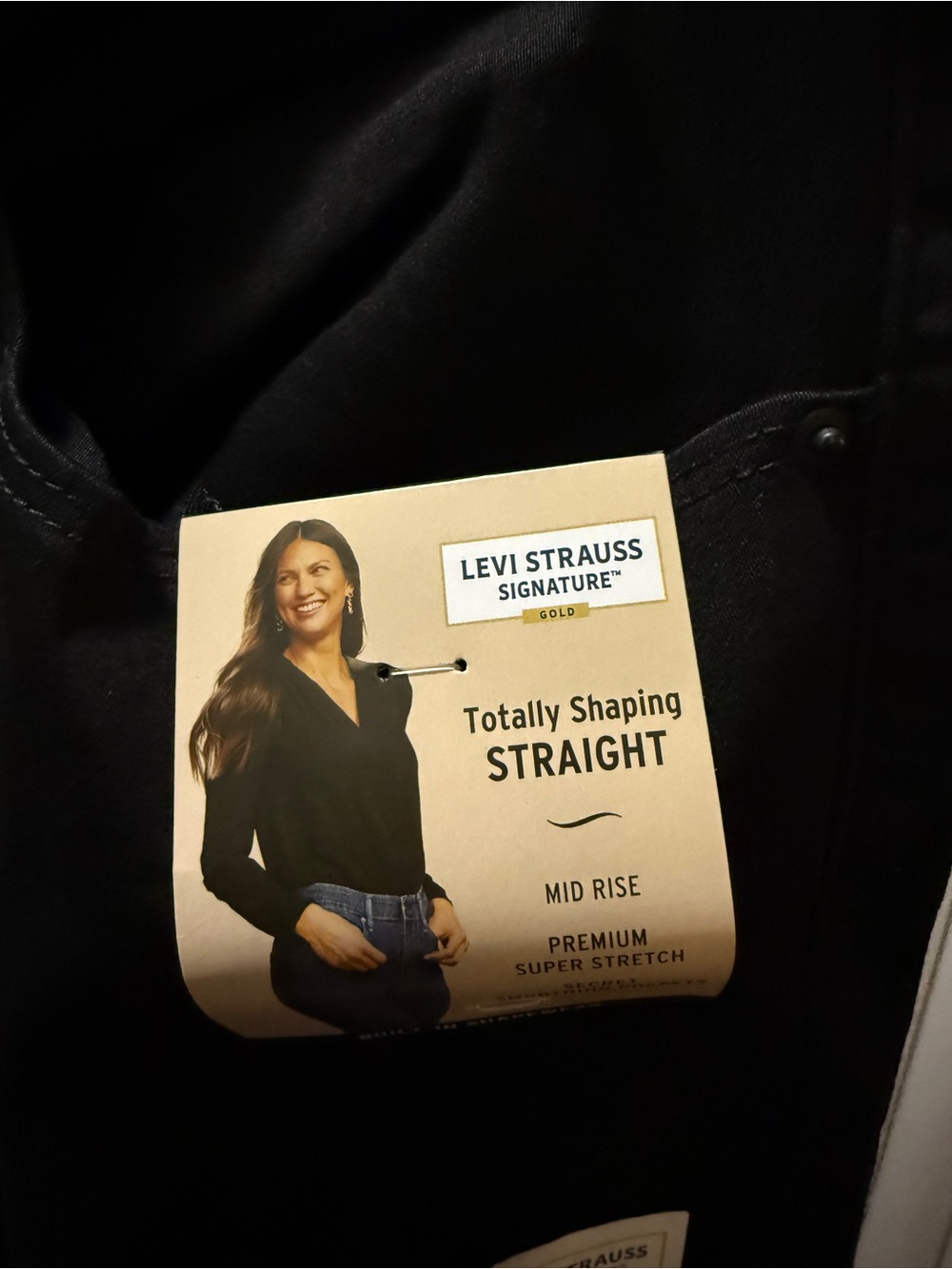 Levi Strauss Signature Gold Totally Shaping Straight Jeans Size 12 Short - Picture 6 of 10